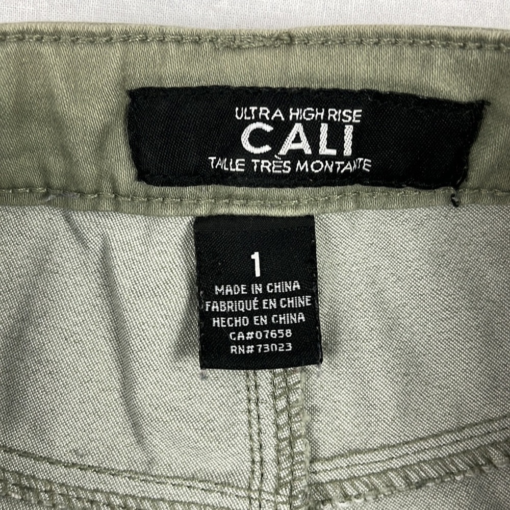Olive Green CALI Ultra High Rise Size 1 - Picture 4 of 6